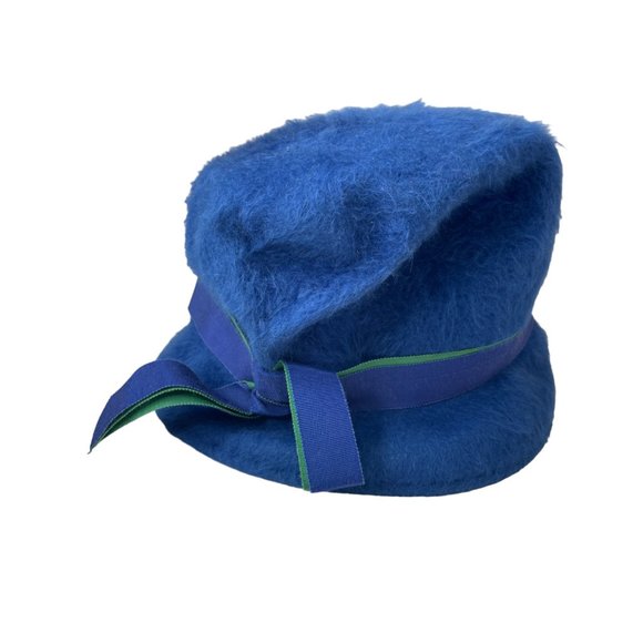 Merrimac Accessories - Vintage Merrimac Merri-Soie 1950's Wool Bow Bucket Hat